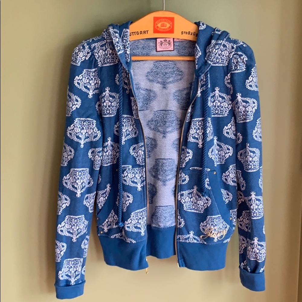 SOLD Juicy Couture Zipped Hoodie sz M made in USA